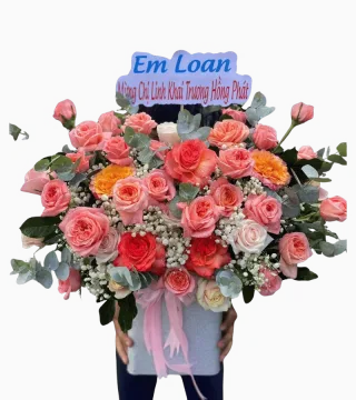 Hộp hoa hồng san hô
