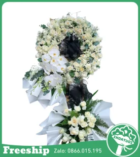 Hoa đám tang sang trọng - Mã: DHT-036 - Giá: 2.000.000đ