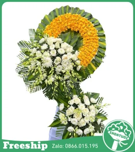 Vòng Hoa Kính Lễ – Lời Chia Buồn - Mã: DHT-063 - Giá: 1.300.000đ