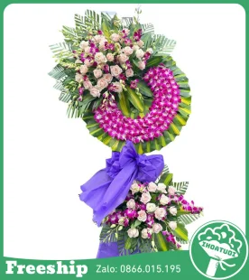 Vòng Hoa Viếng Lễ Tang – Phân Ưu - Mã: DHT-064 - Giá: 1.250.000đ