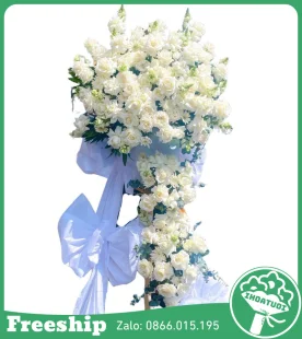 Kệ Hoa Hồng Trắng Hiện Đại - Mã: DHT-083 - Giá: 2.000.000đ