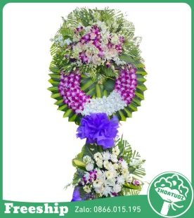 Vòng Hoa Đám Tang Phúng Điếu - Mã: DHT-086 - Giá: 1.300.000đ