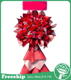 Kệ Hoa Khai Trương Đẹp – Làm Ăn Phát Đạt - Mã: DHT-105 - Giá: 900.000đ