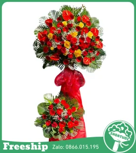 Kệ Hoa Khai Trương Đơn Giản – Lịch Sự Trang Nhã - Mã: DHT-107 - Giá: 900.000đ