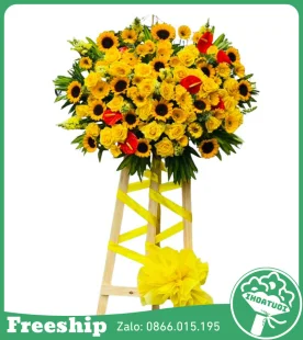 Kệ Hoa Khai Trương – Thăng Tiến Vững Bền - Mã: DHT-109 - Giá: 1.000.000đ