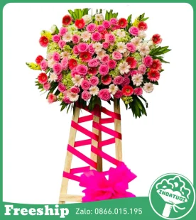 Kệ Hoa Chúc Mừng – Khởi Nghiệp Thành Công - Mã: DHT-111 - Giá: 1.100.000đ