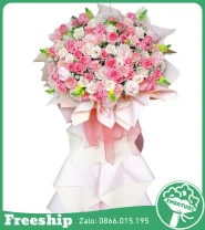 Kệ Hoa Khai Trương Tông Hồng – Ngọt Ngào Thành Công