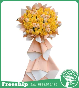 Kệ Hoa Tone Vàng – Năng Lượng Khởi Đầu - Mã: DHT-116 - Giá: 1.000.000đ