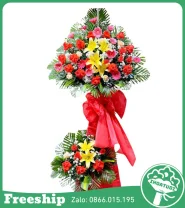 Kệ Hoa Khai Trương Giá Rẻ 2 Tầng