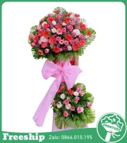 Kệ Hoa Khai Trương Giá Rẻ 2 Tầng