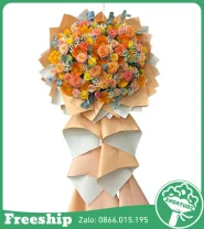 Kệ Hoa Khai Trương Đẹp – Làm Ăn Phát Đạt