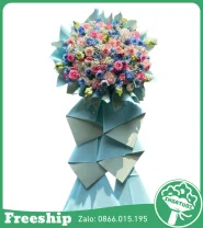 Kệ Hoa Khai Trương Tông Xanh – Bền Vững Phát Triển