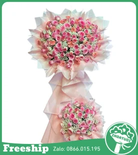Kệ Hoa Tone Hồng Đẹp Mịn Sang Trọng - Mã: DHT-135 - Giá: 1.350.000đ
