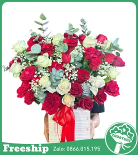 Giỏ Hoa Mừng Khai Trương Giá Rẻ - Mã: DHT-146 - Giá: 500.000đ