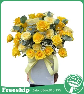 Giỏ Hoa Tone Vàng Giá Rẻ - Mã: DHT-148 - Giá: 450.000đ