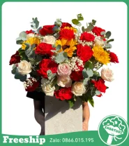 Giỏ Hoa Chúc Mừng Chúc Mừng Như Ý
