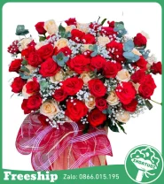 Giỏ Hoa Chúc Mừng May Mắn