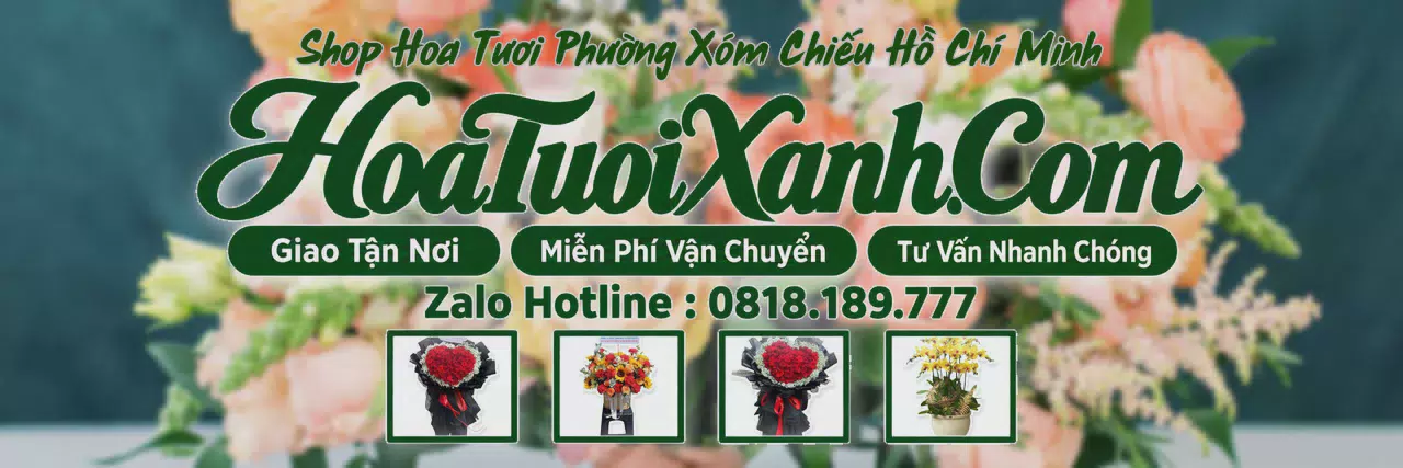 Ảnh bìa Tiệm Hoa Tươi Tại Phường Xóm Chiếu Hồ Chí Minh, Shop Hoa Tươi Uy Tín