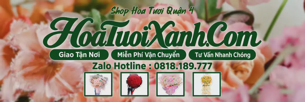 Ảnh bìa Tiệm Hoa Tươi Tại Quận 4, Cửa Hàng Hoa Tươi Giá Tốt