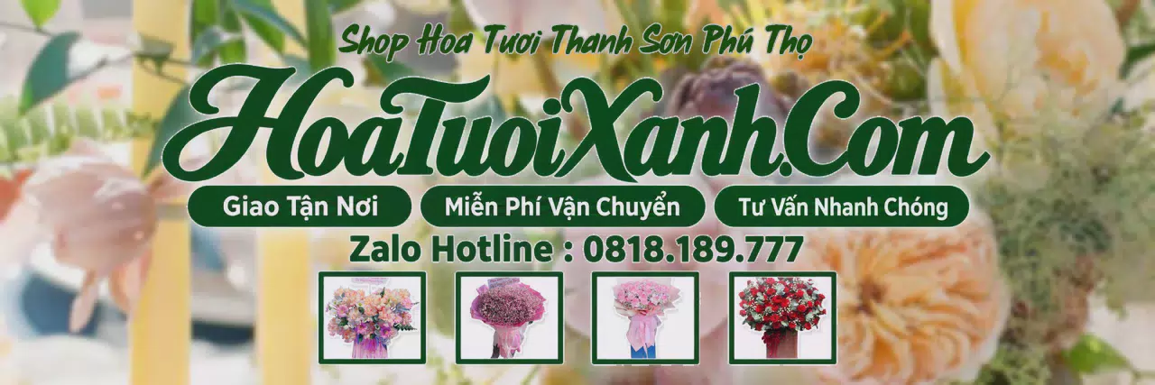 Ảnh bìa Tiệm Hoa Tươi Tại Thanh Sơn Phú Thọ, Dịch Vụ Giao Hoa Chuyên Nghiệp
