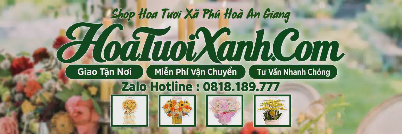 Ảnh bìa Tiệm Hoa Tươi Tại Xã Phú Hoà An Giang, Shop Hoa Tươi Gần Đây