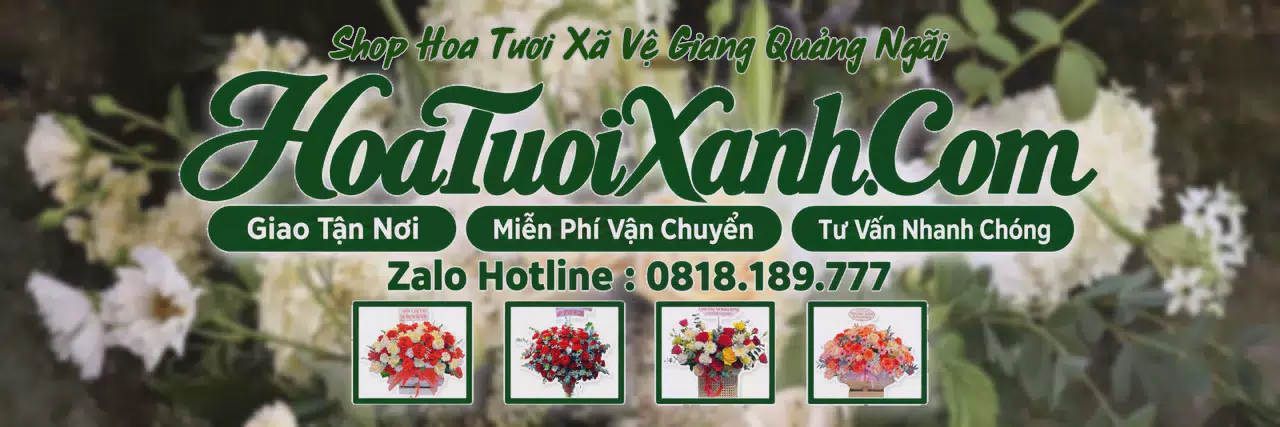 Ảnh bìa Tiệm Hoa Tươi Tại Xã Vệ Giang Quảng Ngãi, Shop Hoa Đẹp Giao Tận Nhà