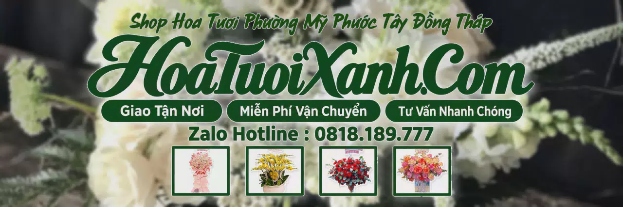 Ảnh bìa Tiệm Hoa Tươi Tại Phường Mỹ Phước Tây Đồng Tháp, Giao Hoa Nhanh Trong 2 Giờ