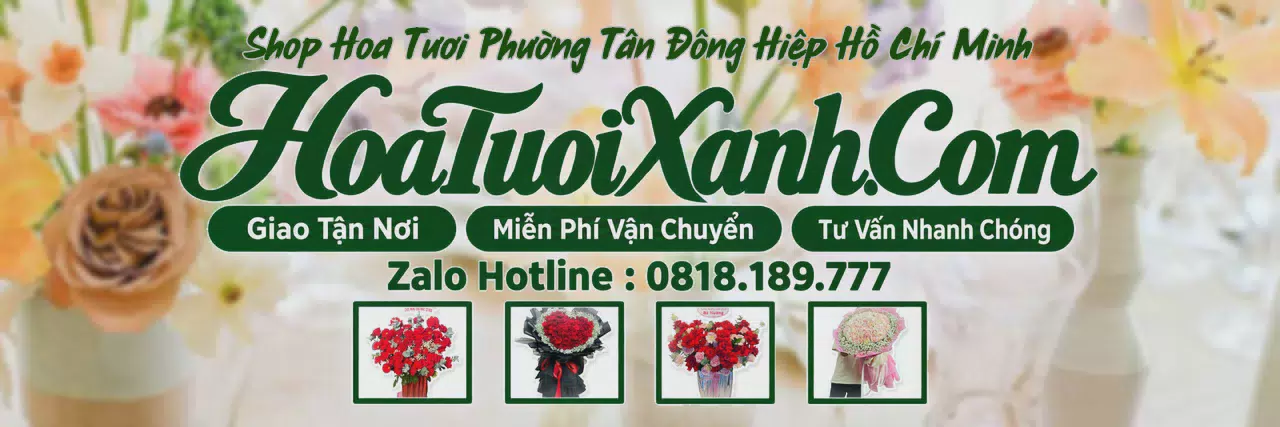 Ảnh bìa Tiệm Hoa Tươi Tại Phường Tân Đông Hiệp Hồ Chí Minh, Điện Hoa Tận Nơi Giá Tốt