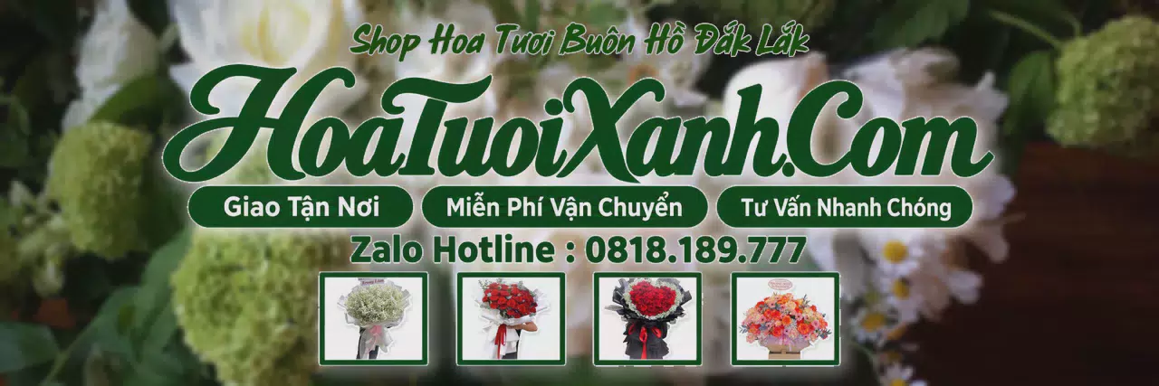 Ảnh bìa Tiệm Hoa Tươi Tại Buôn Hồ Đắk Lắk, Đặt Hoa Đẹp Giá Tốt
