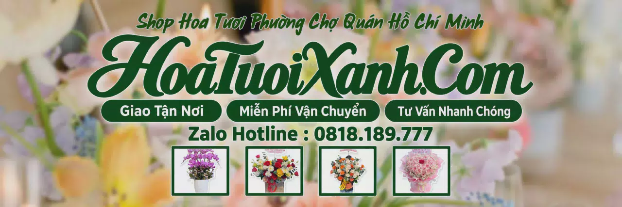 Ảnh bìa Tiệm Hoa Tươi Tại Phường Chợ Quán Hồ Chí Minh, Đặt Hoa Đẹp Giá Tốt