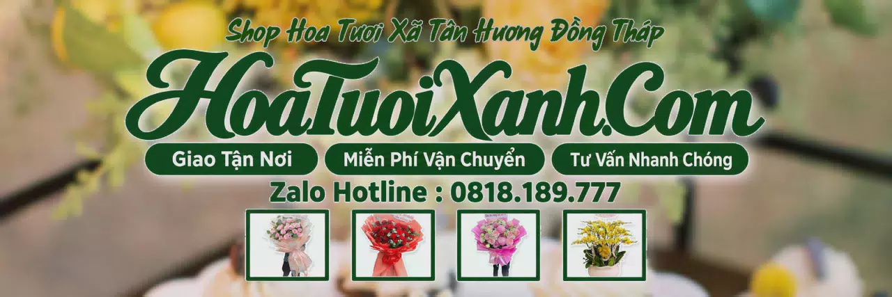 Ảnh bìa Tiệm Hoa Tươi Tại Xã Tân Hương Đồng Tháp, Shop Hoa Online Uy Tín
