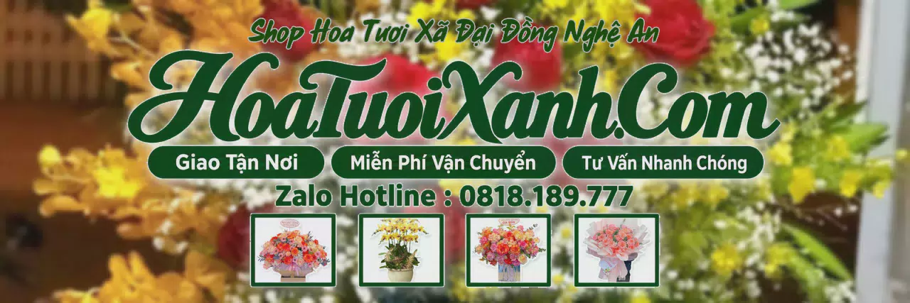 Ảnh bìa Tiệm Hoa Tươi Tại Xã Đại Đồng Nghệ An, Đặt Hoa Đẹp Giá Tốt