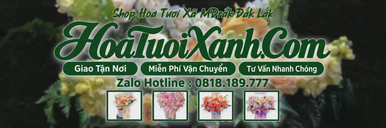 Ảnh bìa Tiệm Hoa Tươi Tại Xã M’Drắk Đắk Lắk, Dịch Vụ Giao Hoa Chuyên Nghiệp