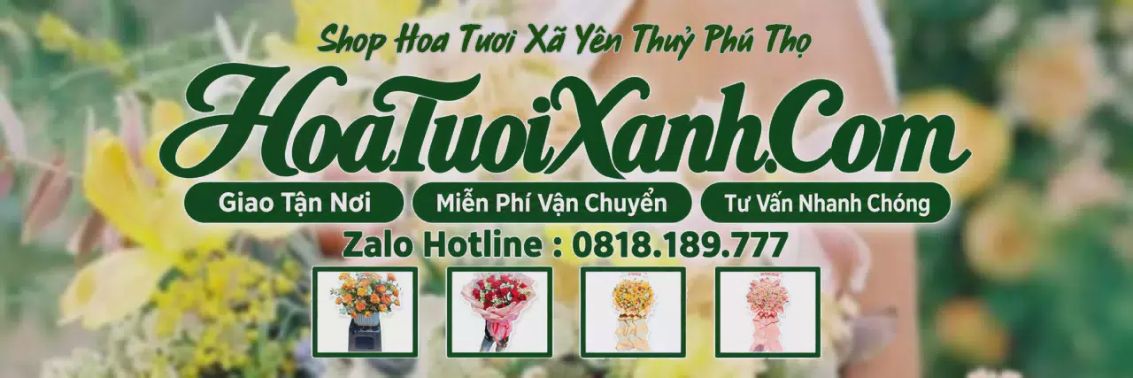 Ảnh bìa Tiệm Hoa Tươi Tại Xã Yên Thuỷ Phú Thọ, Shop Hoa Online Uy Tín