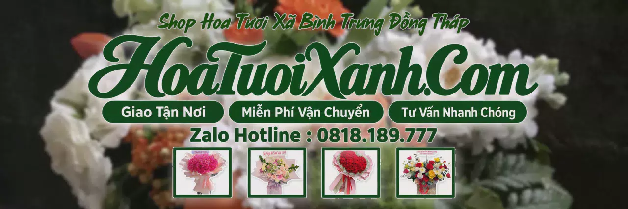 Ảnh bìa Tiệm Hoa Tươi Tại Xã Bình Trưng Đồng Tháp, Đặt Hoa Online Tiện Lợi