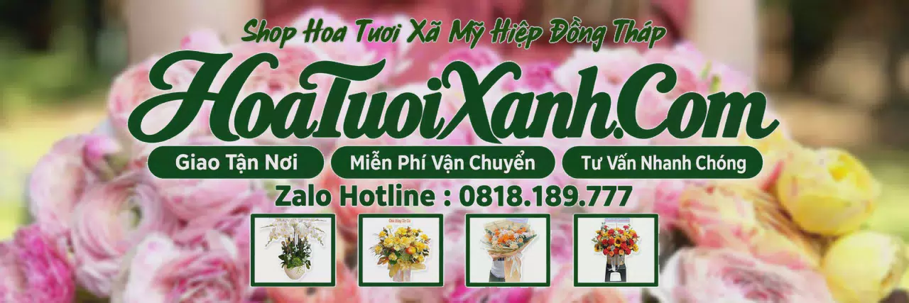 Ảnh bìa Tiệm Hoa Tươi Tại Xã Mỹ Hiệp Đồng Tháp, Dịch Vụ Giao Hoa Chuyên Nghiệp