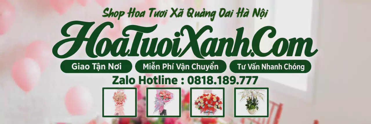 Ảnh bìa Tiệm Hoa Tươi Tại Xã Quảng Oai Hà Nội, Đặt Hoa Nhanh Giao Đúng Hẹn
