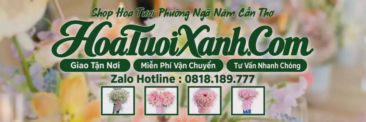 Ảnh bìa Tiệm Hoa Tươi Tại Phường Ngã Năm Cần Thơ, Dịch Vụ Giao Hoa Nhanh