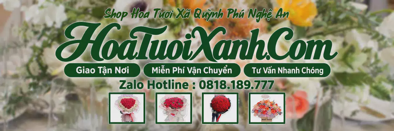 Ảnh bìa Tiệm Hoa Tươi Tại Xã Quỳnh Phú Nghệ An, Dịch Vụ Giao Hoa Chuyên Nghiệp