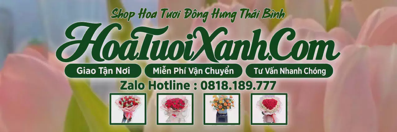 Ảnh bìa Tiệm Hoa Tươi Tại Đông Hưng Thái Bình, Dịch Vụ Đặt Hoa Trực Tuyến