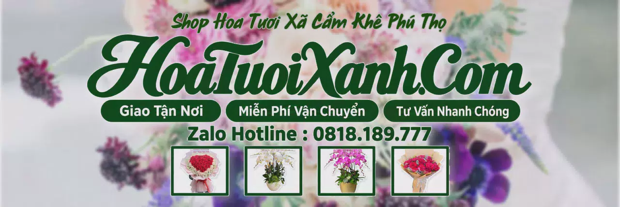 Ảnh bìa Tiệm Hoa Tươi Tại Xã Cẩm Khê Phú Thọ, Dịch Vụ Điện Hoa Chuyên Nghiệp
