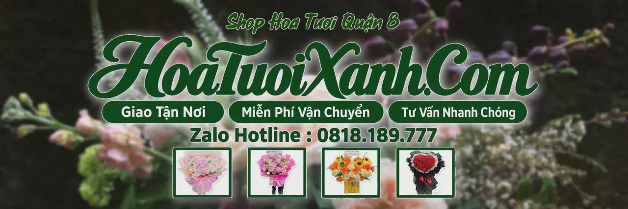Ảnh bìa Tiệm Hoa Tươi Tại Quận 8, Dịch Vụ Đặt Hoa Trực Tuyến