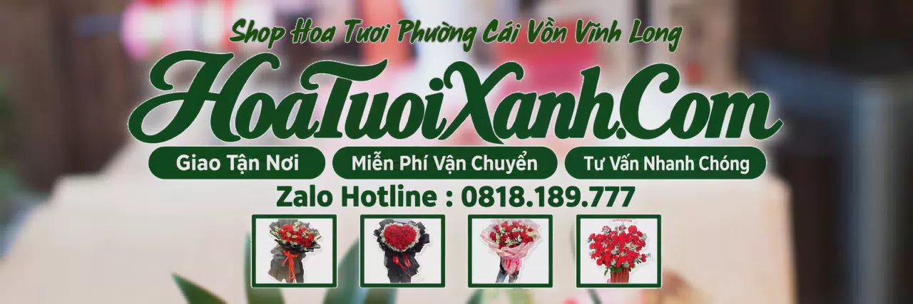 Ảnh bìa Tiệm Hoa Tươi Tại Phường Cái Vồn Vĩnh Long, Shop Hoa Online Uy Tín