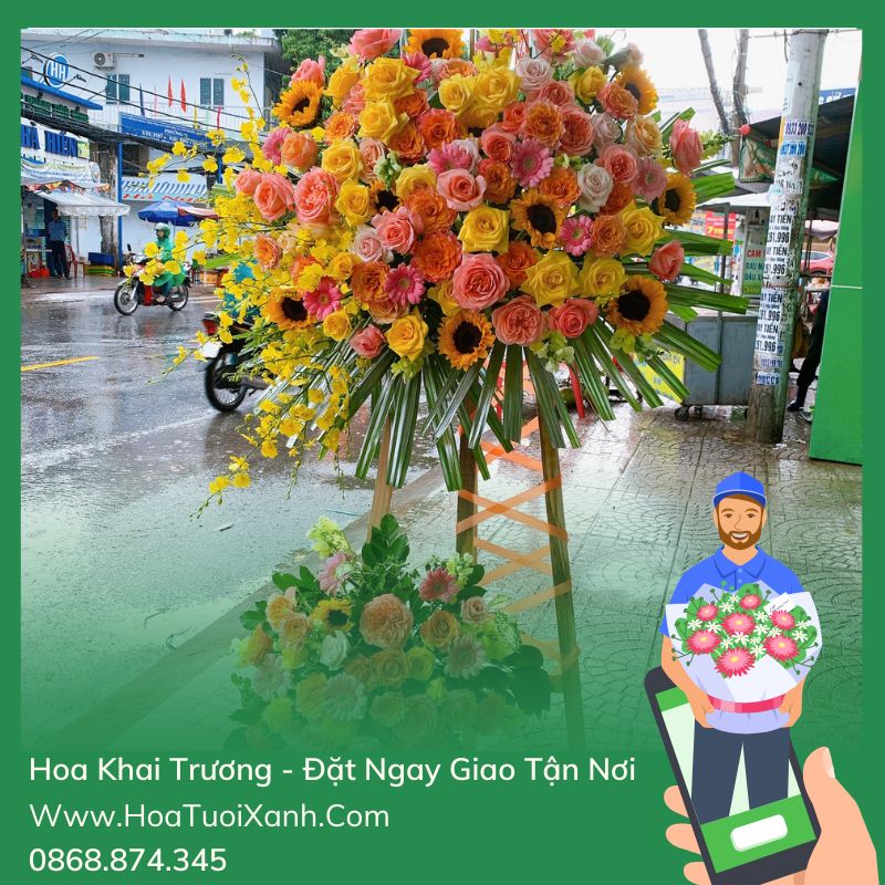 Hoa Khai Trương Quận 2 – Đặt Hoa Giao Tận Nơi Quận 2 TP.HCM