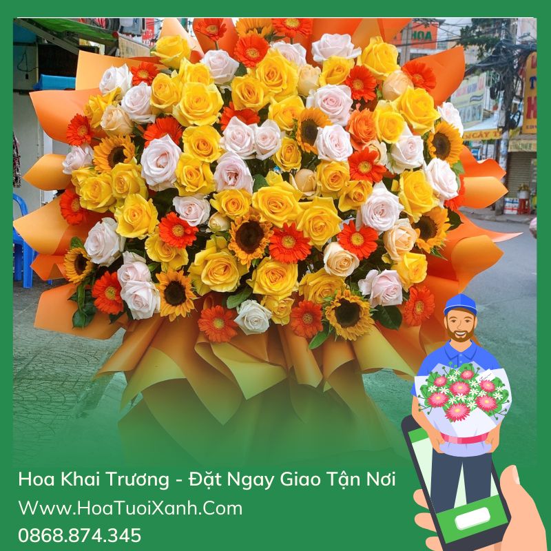 Đặt Hoa Khai Trương Quận 5 – Giao Hoa Tận Nơi Quận 5 TPHCM