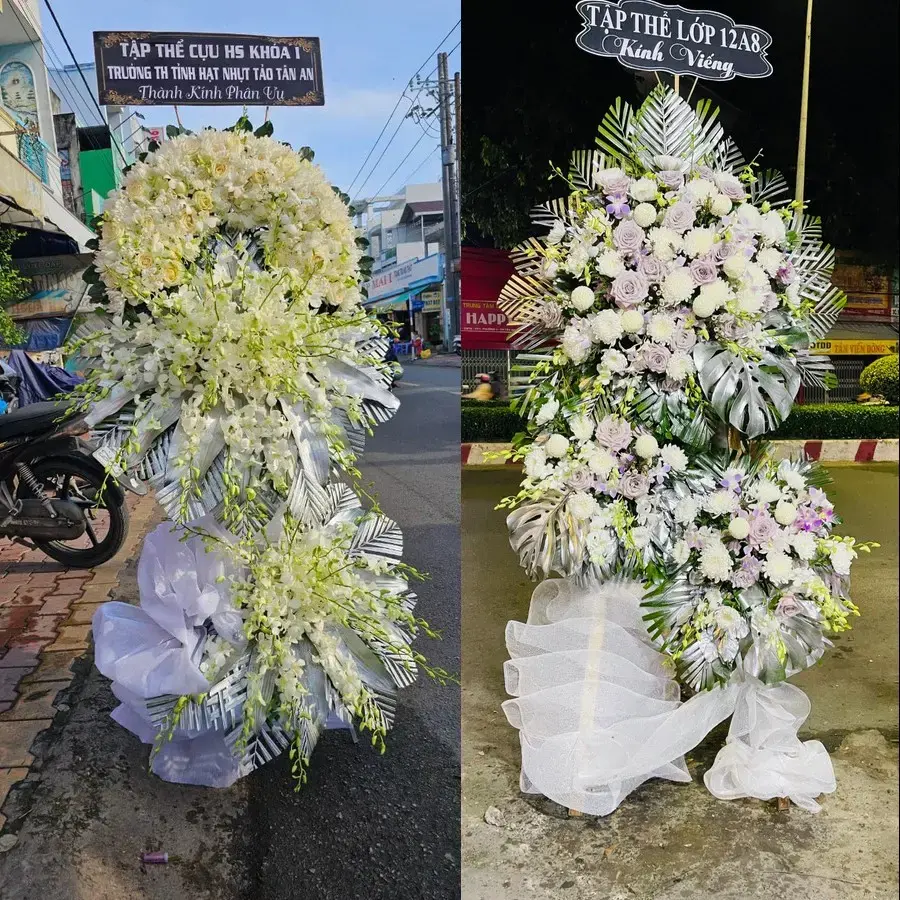 Kệ hoa chia buồn tại An Nhơn, Gia Lai
