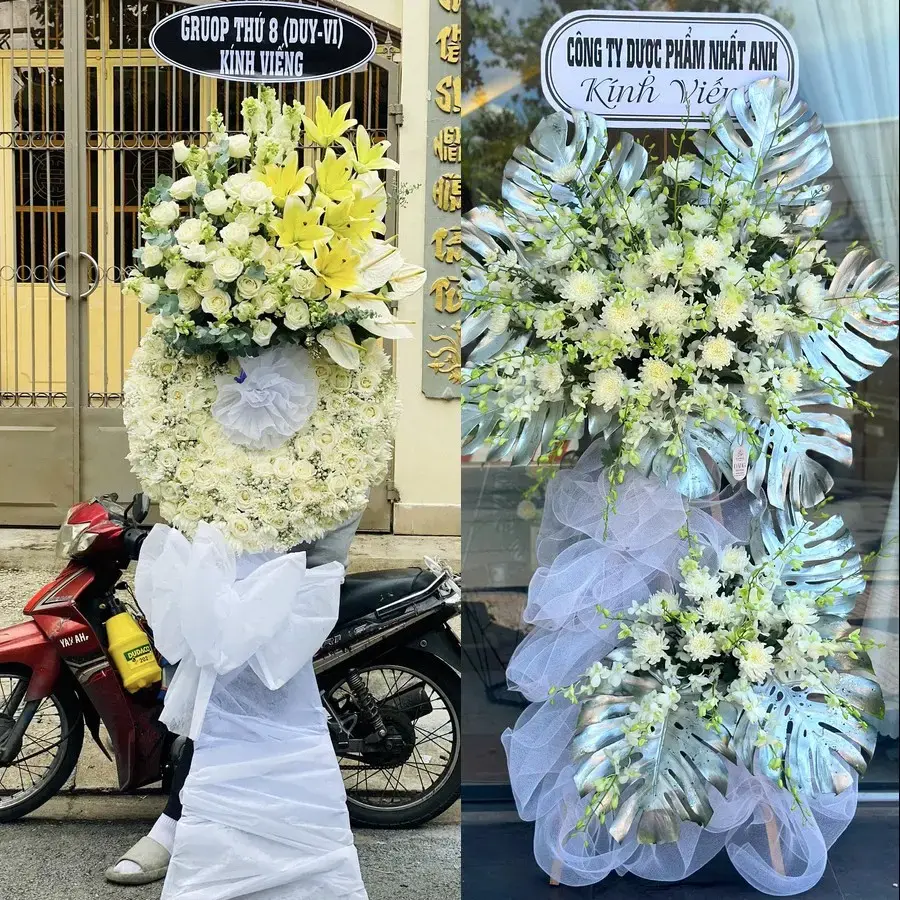 Kệ hoa chia buồn tại An Phú, Gia Lai