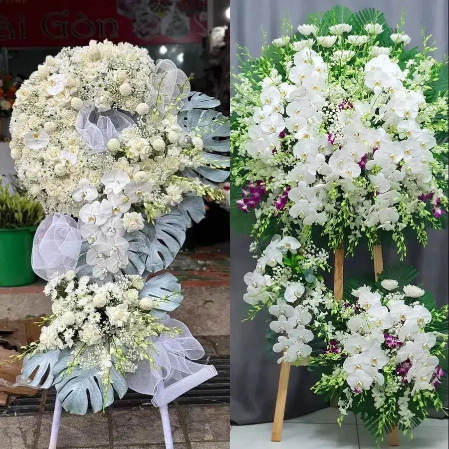 Kệ hoa chia buồn tại An Phú, Hải Phòng