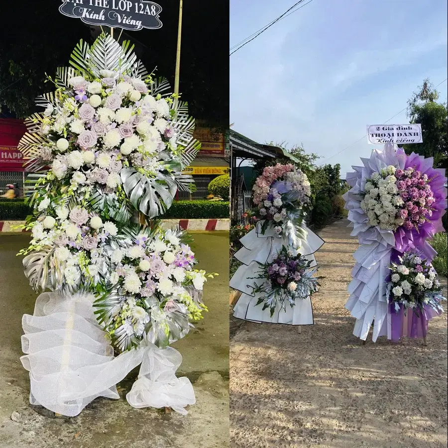 Kệ hoa chia buồn tại An Tịnh