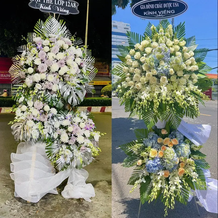 Kệ hoa chia buồn tại An Trường, Hải Phòng
